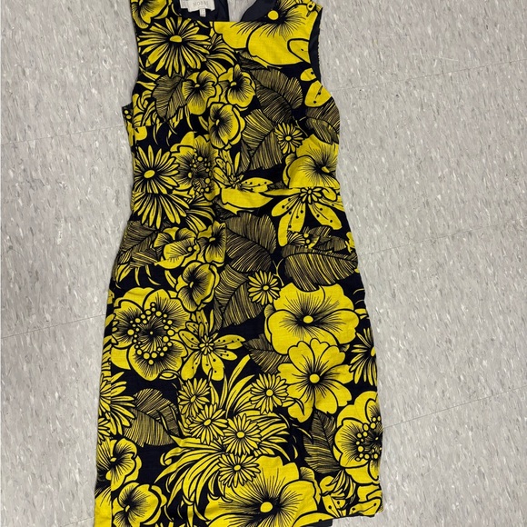 Dresses & Skirts - Hobbs London Floral Yellow and Black Dress size 8